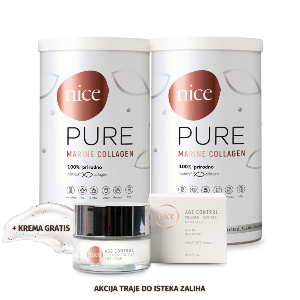 2 x NICE COLLAGEN PURE + NICE KREMA GRATIS